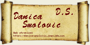 Danica Smolović vizit kartica